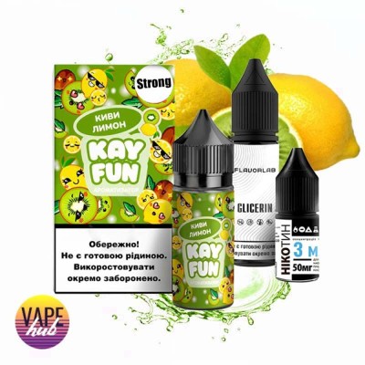 Набор для самозамеса Kayfun Strong 30 мл 50 мг - Kiwi Lemon - купити