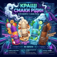 Кращі смаки рідин для вейпу у 2026 році: ТОП профілів та як обрати