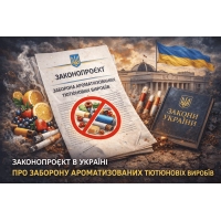 Законопроект в Україні про заборону ароматизованих тютюнових виробів