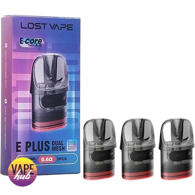 Картридж Lost Vape E Plus Dual Mesh 0.6 Ом, 3 мл (не підходить до Ursa Nano) - купити