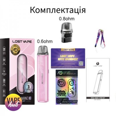 Фото - Lost Vape Ursa Nano 3 - Twill Black Lost Vape Ursa Nano 3 - Twill Black - купити