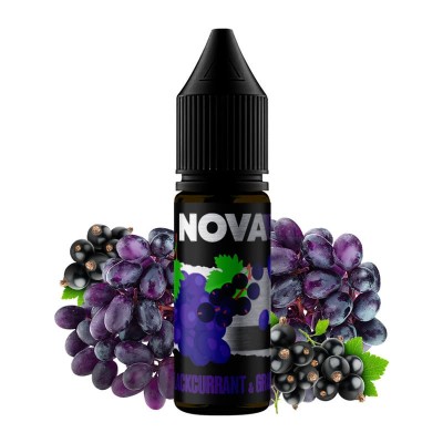 Жидкость Nova Salt 15ml/30mg Blackcurrant&grape - купити