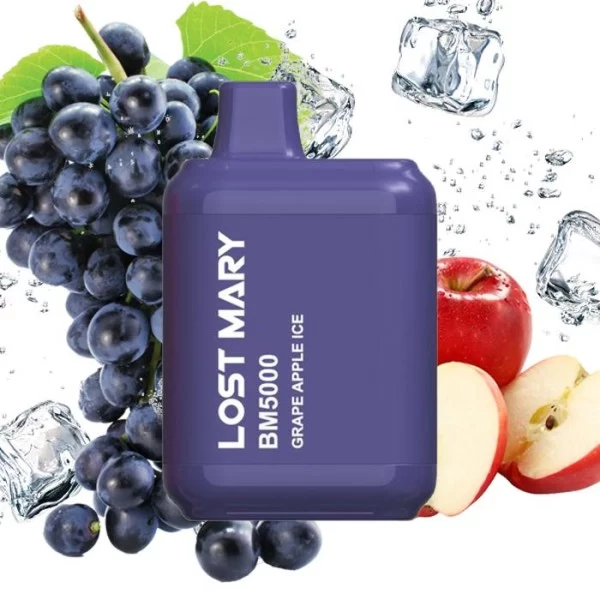 Одноразова POD система Lost Mary BM5000 Grape Apple Ice на 5000 затяжок — купити