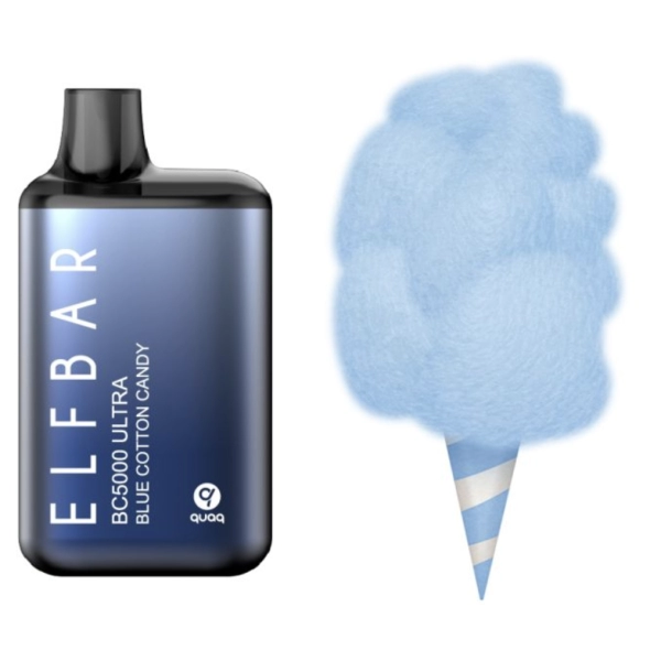 Одноразовая Pod Система Elf Bar Bc5000 Ultra Blue Cotton Candy на 5000 затяжок — купить
