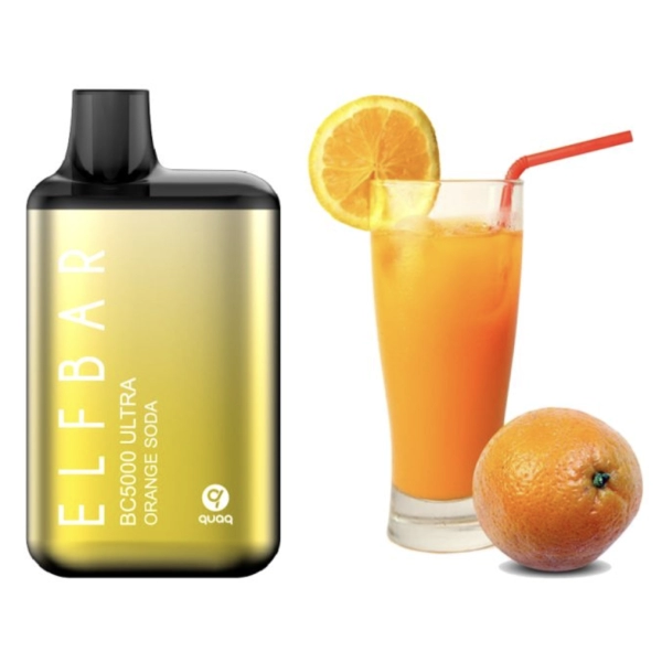 Одноразовая Pod Система Elf Bar Bc5000 Ultra Orange Soda на 5000 затяжок — купить