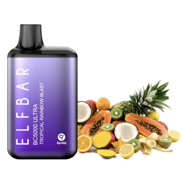Одноразова POD система ELF BAR BC5000 ULTRA Tropical Rainbow Blast на 5000 затяжок — купити