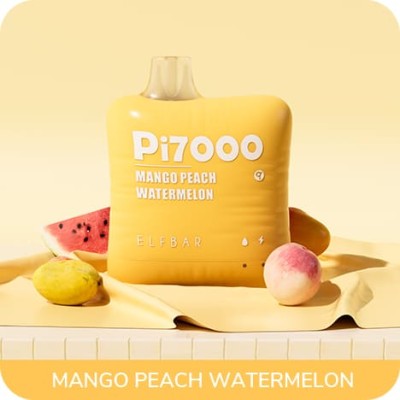 Одноразовая Pod Система Elf Bar Pi7000 Mango Peach Watermelon на 7000 затяжок - купити