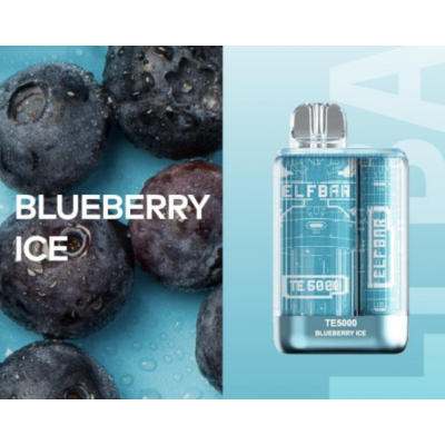 Одноразовая Pod Система Elf Bar Te5000 Blueberry Ice на 5000 затяжок - купити