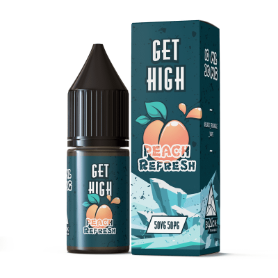 Жидкость Black Triangle Get High Salt 10мл/30мг Peach Refresh - купити