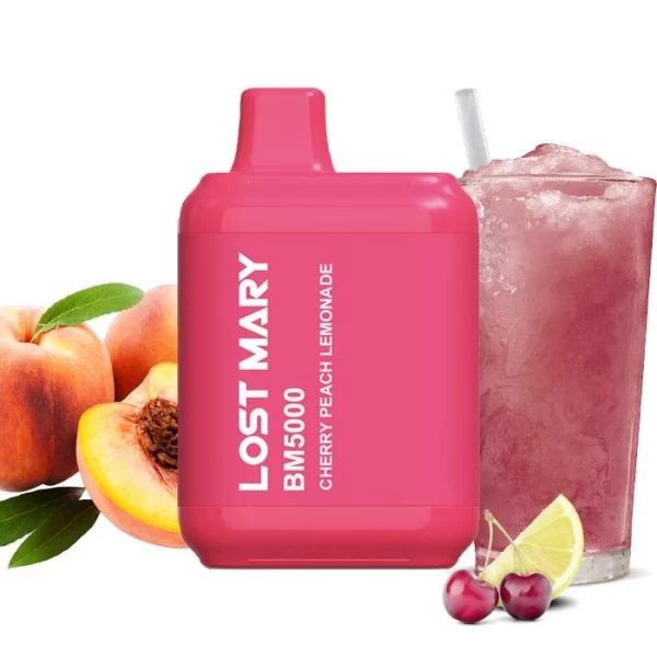Одноразова POD система Lost Mary BM5000 Cherry Peach Lemonade на 5000 затяжок — купити