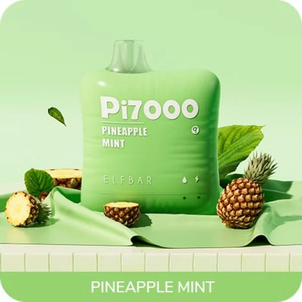 Одноразова POD система ELF BAR Pi7000 Pineapple Mint на 7000 затяжок — купити