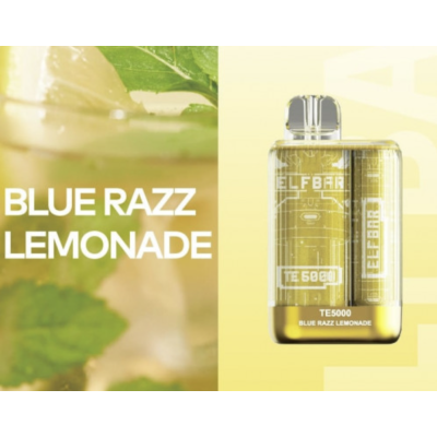 Одноразовая Pod Система Elf Bar Te5000 Blue Razz Lemonade на 5000 затяжок - купити