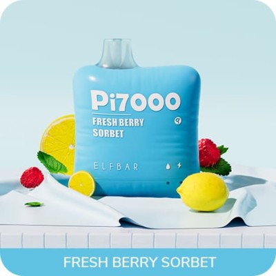 Одноразовая Pod Система Elf Bar Pi7000 Fresh Berry Sorbet на 7000 затяжок - купити