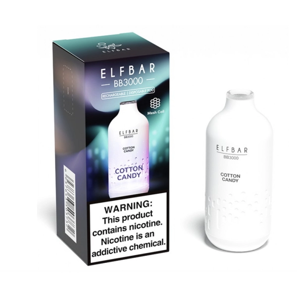 Одноразова POD система ELF BAR BB3000 Cotton Candy на 3000 затяжок — купити