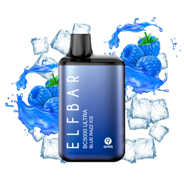 Одноразовая Pod Система Elf Bar Bc5000 Ultra Blue Razz Ice на 5000 затяжок — купить