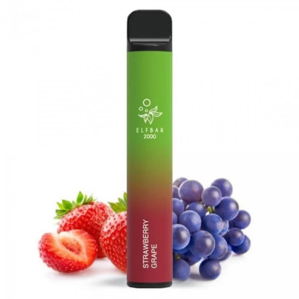 Одноразова POD система ELF BAR 2000 Strawberry Grape на 2000 затяжок — купити