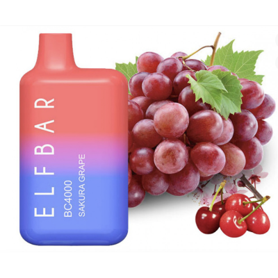 Одноразова POD система ELF BAR BC4000 Sakura Grape на 4000 затяжок - купити