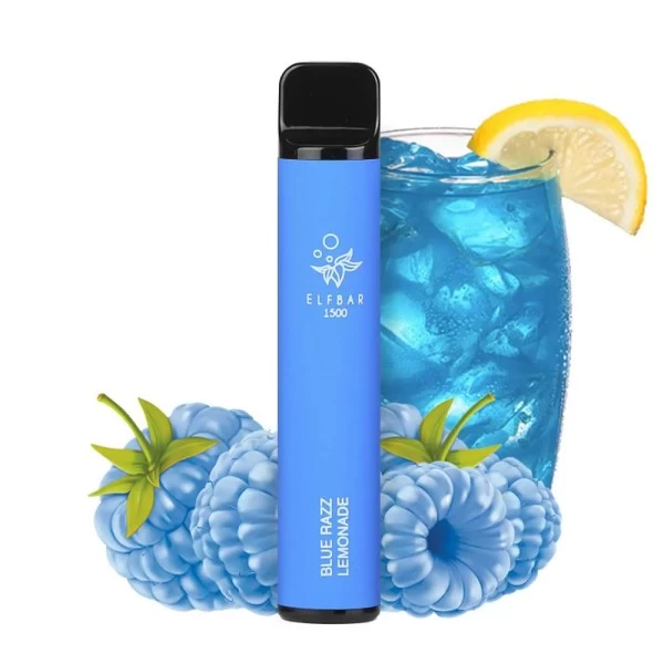 Одноразова POD система ELF BAR 1500 Blue Razz Lemonade на 1500 затяжок — купити