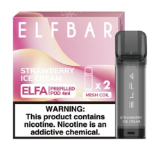 Картридж ELF BAR ELFA 50mg/4ml Strawberry Ice Cream