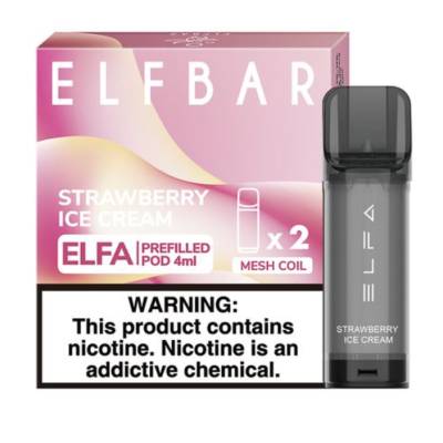 Картридж ELF BAR ELFA 50mg/4ml Strawberry Ice Cream - купити