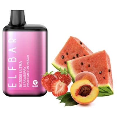 Одноразовая Pod Система Elf Bar Bc5000 Ultra Strawberry Watermelon Peach на 5000 затяжок - купити