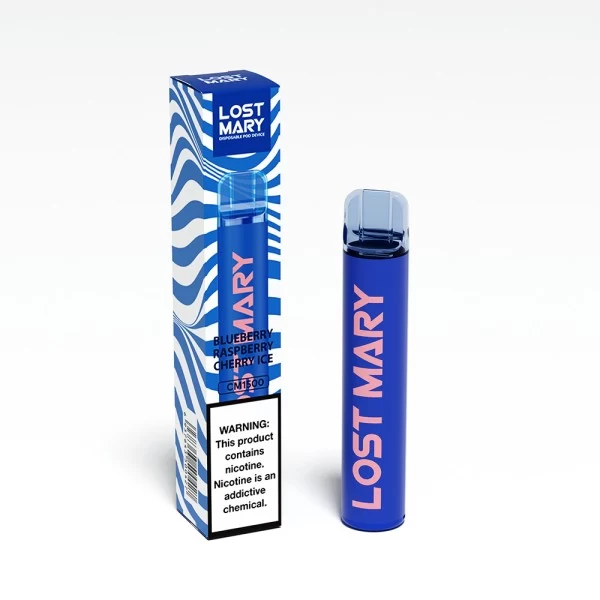 Одноразова POD система Lost Mary 1500 Blueberry Raspberry Cherry Ice на 1500 затяжок — купити