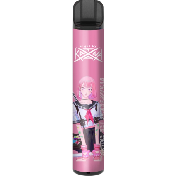 Одноразова POD система Katana 2000 Strawberry Cream на 2000 затяжок — купити