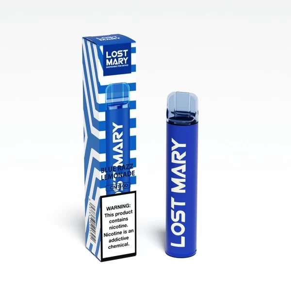 Одноразова POD система Lost Mary 1500 Blue Razz Lemonade на 1500 затяжок — купити