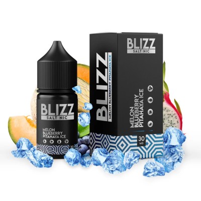 Жидкость Blizz Salt 30ml/30mg Melon Blueberry Pitahaya Ice - купити