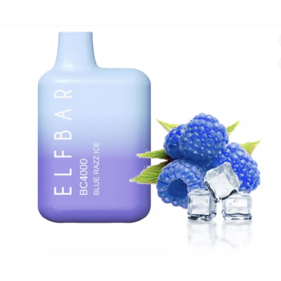 Одноразовая Pod Система Elf Bar Bc4000 Blue Razz Ice на 4000 затяжок - купити