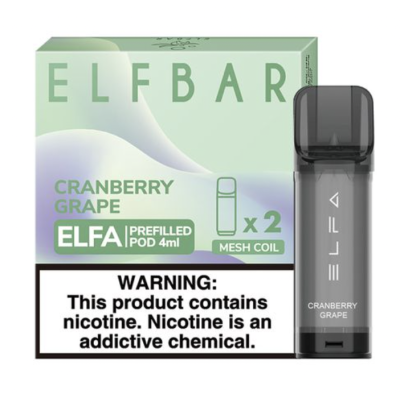 Картридж Elf Bar Elfa 50mg/4ml Cranberry Grape - купити