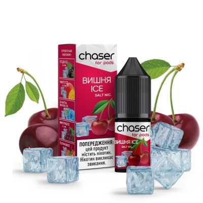 Жидкость Chaser For Pods Salt 10 Мл 20 Мг Вишня Ice - купити