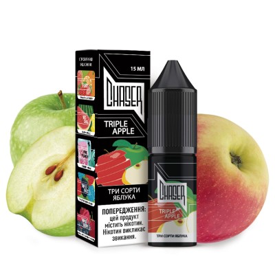 Жидкость Chaser Salt 15ml/30mg Triple Apple - купити