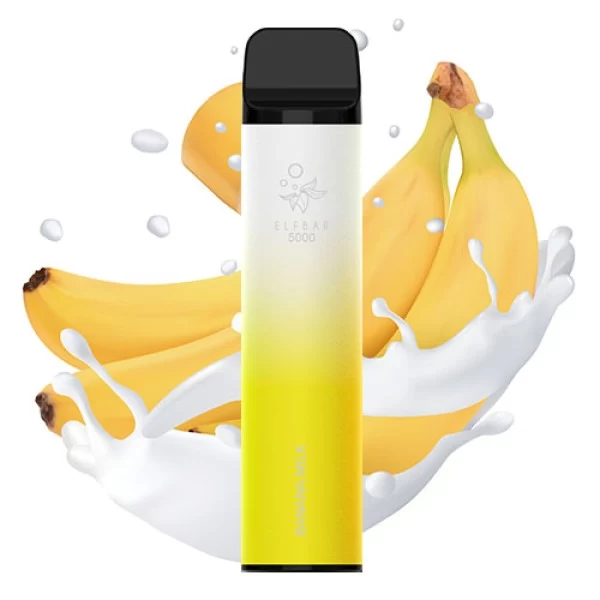 Одноразова POD система ELF BAR 5000 Banana Milk на 5000 затяжок — купити