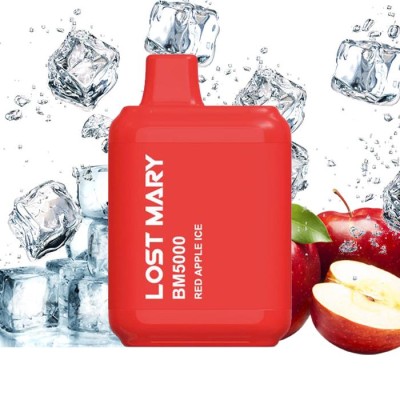 Одноразова POD система Lost Mary BM5000 Red Apple Ice на 5000 затяжок - купити