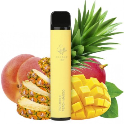 Одноразовая Pod Система Elf Bar 1500 Pineapple Peach Mango на 1500 затяжок - купити