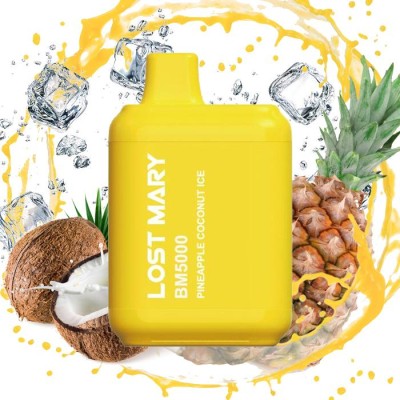 Одноразовая Pod Система Lost Mary Bm5000 Pineapple Coconut Ice на 5000 затяжок - купити