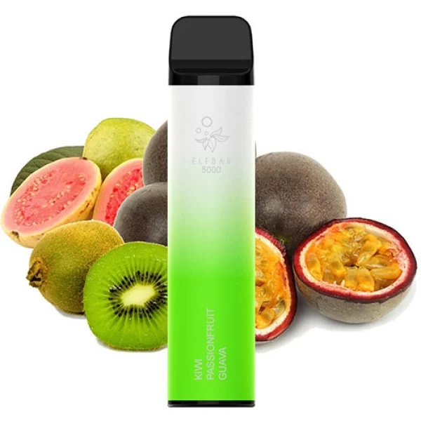 Одноразовая Pod Система Elf Bar 5000 Kiwi Passion Fruit Guava на 5000 затяжок — купить