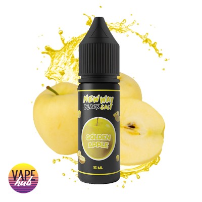 Жидкость New Way Salt Black 15 Мл 65 Мг Golden Apple - купити