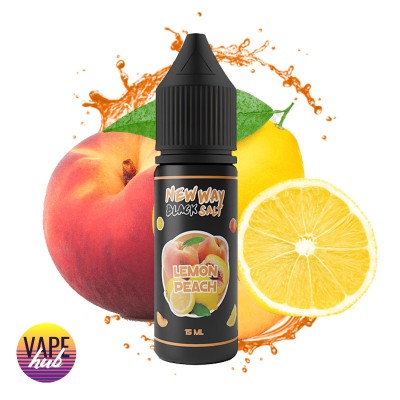 Жидкость New Way Salt Black 15 Мл 45 Мг Lemon Peach - купити