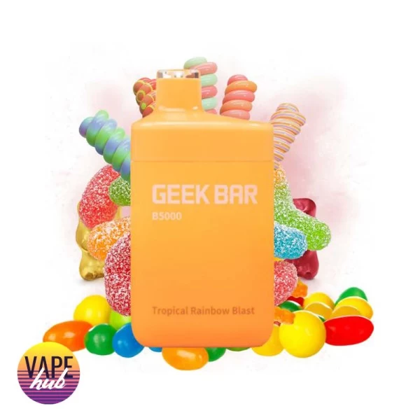 Одноразовая Pod Система Geek Bar B5000 Tropical Rainbow Blast на 5000 затяжок — купить