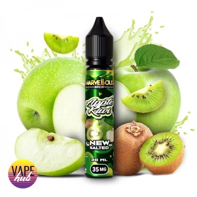 Жидкость Marvellous Brew New Salted 30 Мл 50 Мг Apple Kiwi - купити