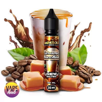 Жидкость Marvellous Brew New Salted 30 Мл 35 Мг Caramel Macchiato - купити