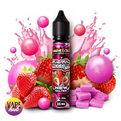 Жидкость Marvellous Brew New Salted 30 Мл 50 Мг Strawberry Bubblegum - купити