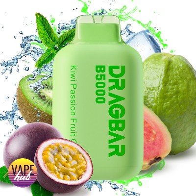 Одноразовая Pod Система Dragbar B5000 Kiwi Passion Fruit Guava на 5000 затяжок - купити