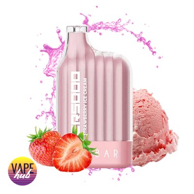 Одноразова POD система Elf Bar CR5000 - Strawberry Ice Cream на 5000 затяжок - купити