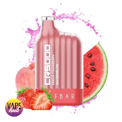 Одноразовая Pod Система Elf Bar Cr5000 Peach Strawberry Watermelon на 5000 затяжок - купити