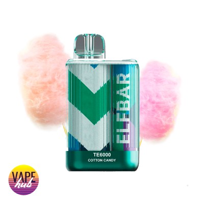 Одноразова POD система Elf Bar TE6000 - Cotton Candy на 6000 затяжок - купити