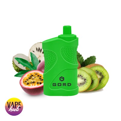 Одноразовая Pod Система Gord 4000 Kiwi Passionfruit Guava на 4000 затяжок - купити