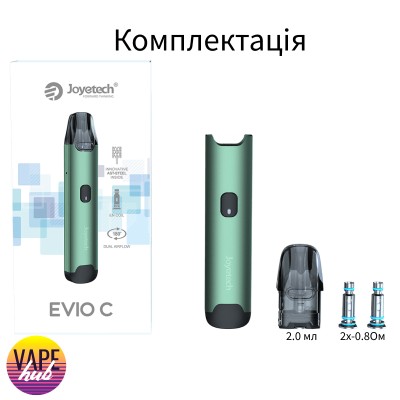 Pod-система Joyetech Evio C Pod Kit 800 мАг - купити